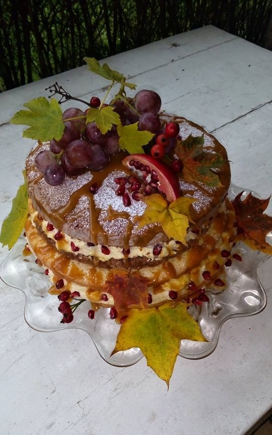 Podzimní nahý dort - Veronika Chmelíková