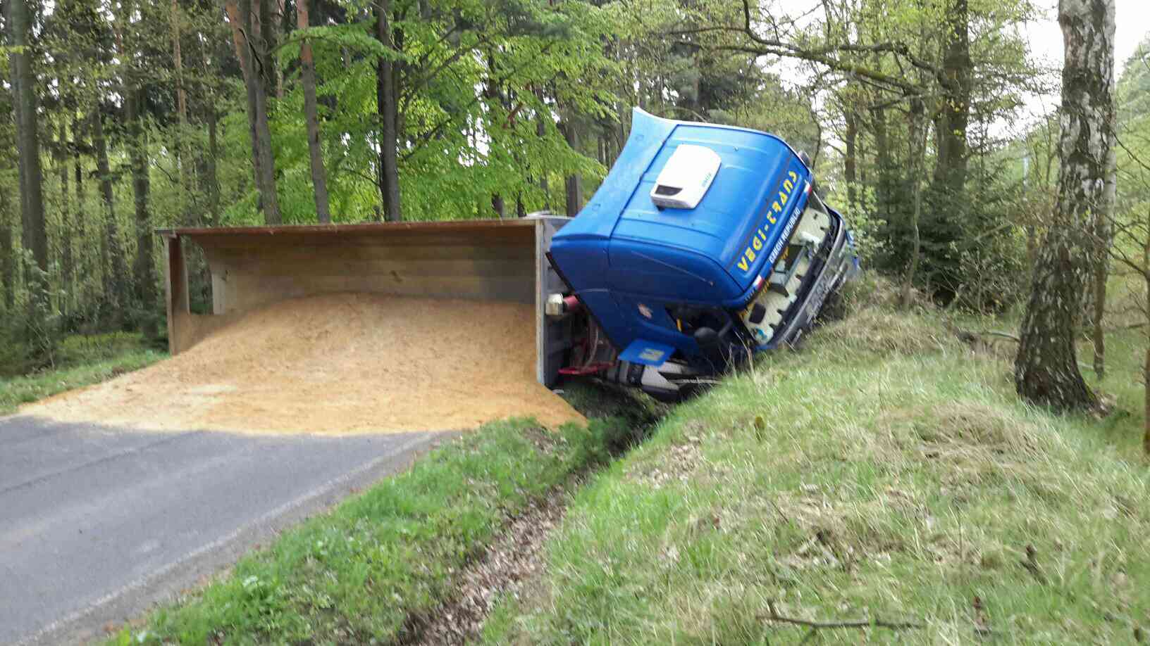nehoda kaceřov Kamion 1