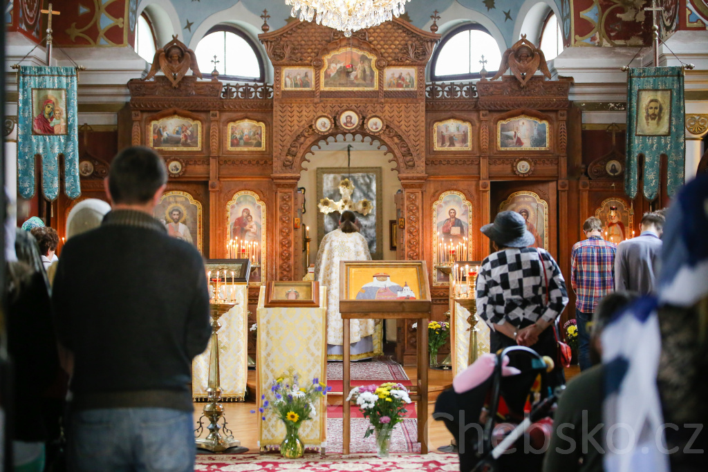 Věřící pravoslavného chrámu sv. Olgy oslavili chrámový svátek